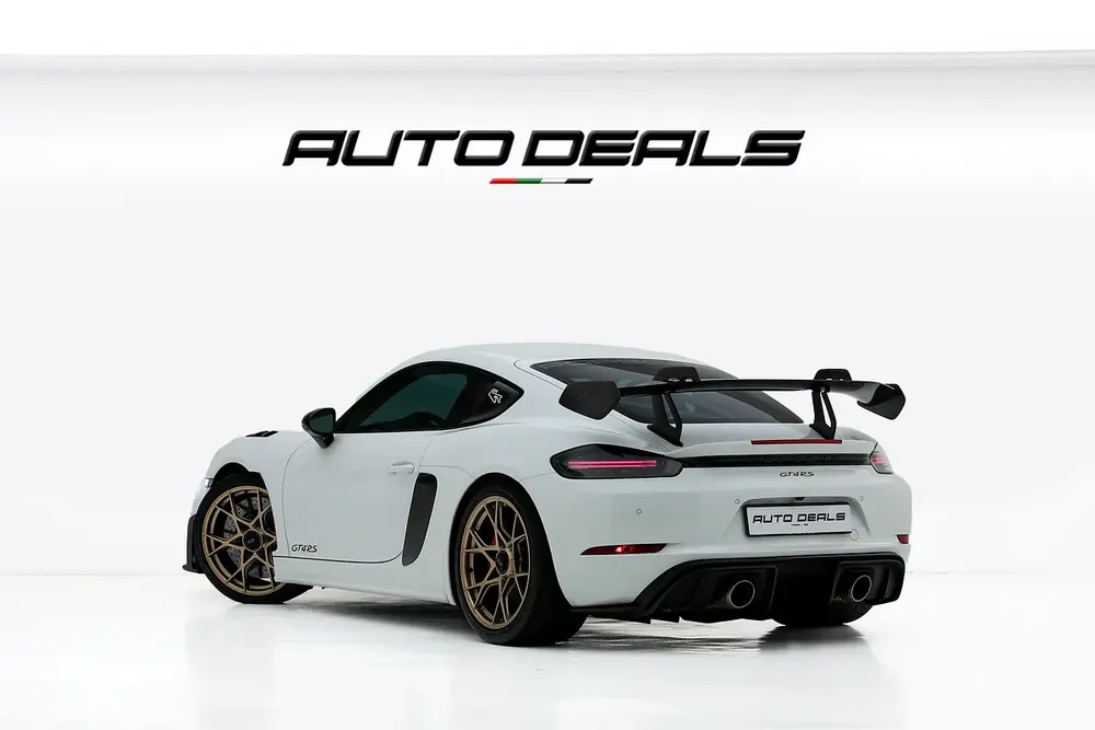 2023 Porsche 718 Cayman GT4 RS Weissach | GCC | Warranty | Extremely Low Mileage | Air Intake Design - Image 6