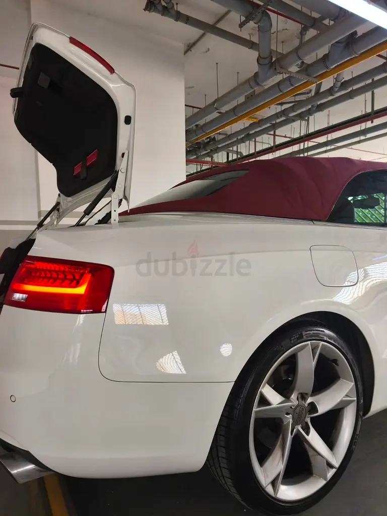 Genuine Audi A5 Convertible for Sale Red- White - Image 4
