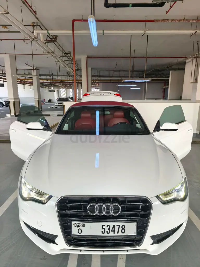 Genuine Audi A5 Convertible for Sale Red- White - Image 5