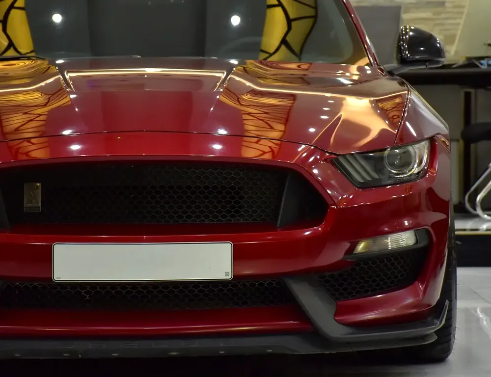 EXCELLENT DEAL for our Ford Mustang SHELBY GT350 ( 2017 Model ) in Red Color GCC Specs - Image 4