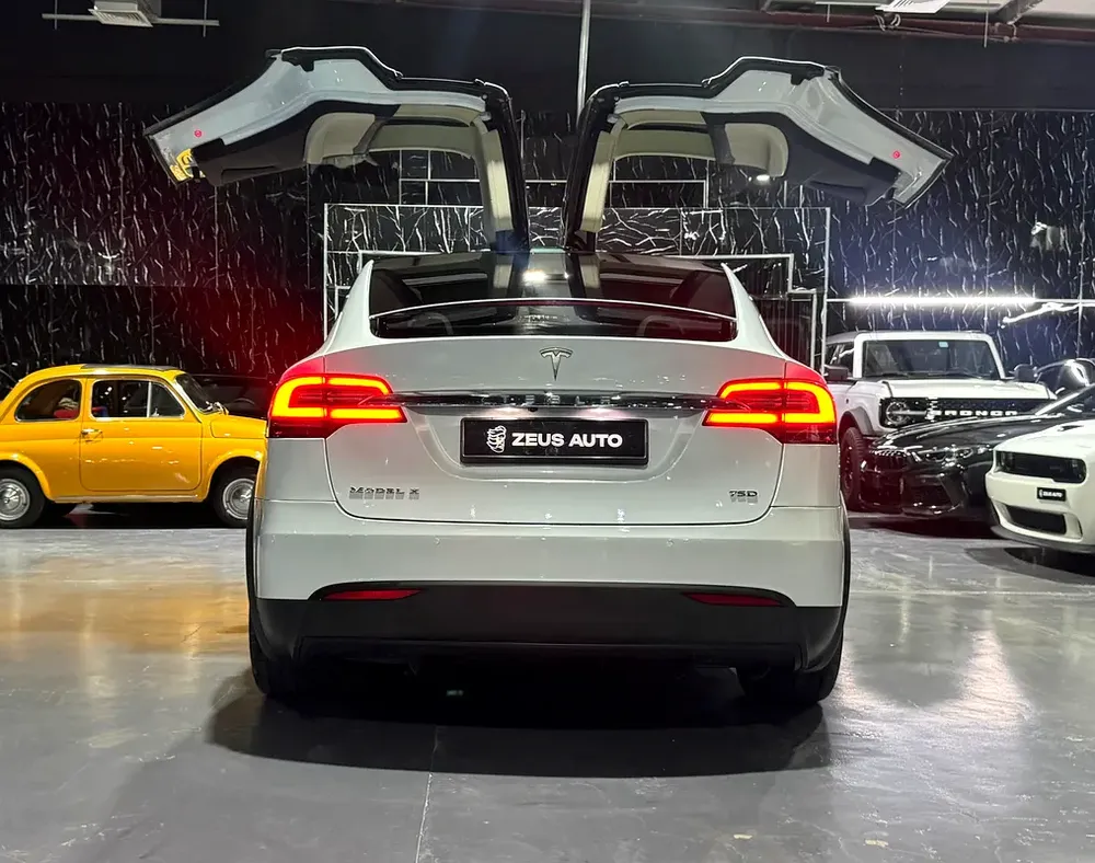 2018 Tesla Model X 75D, Full Service History, Carbon Fiber Package, Falcon Wing, GCC - Image 4
