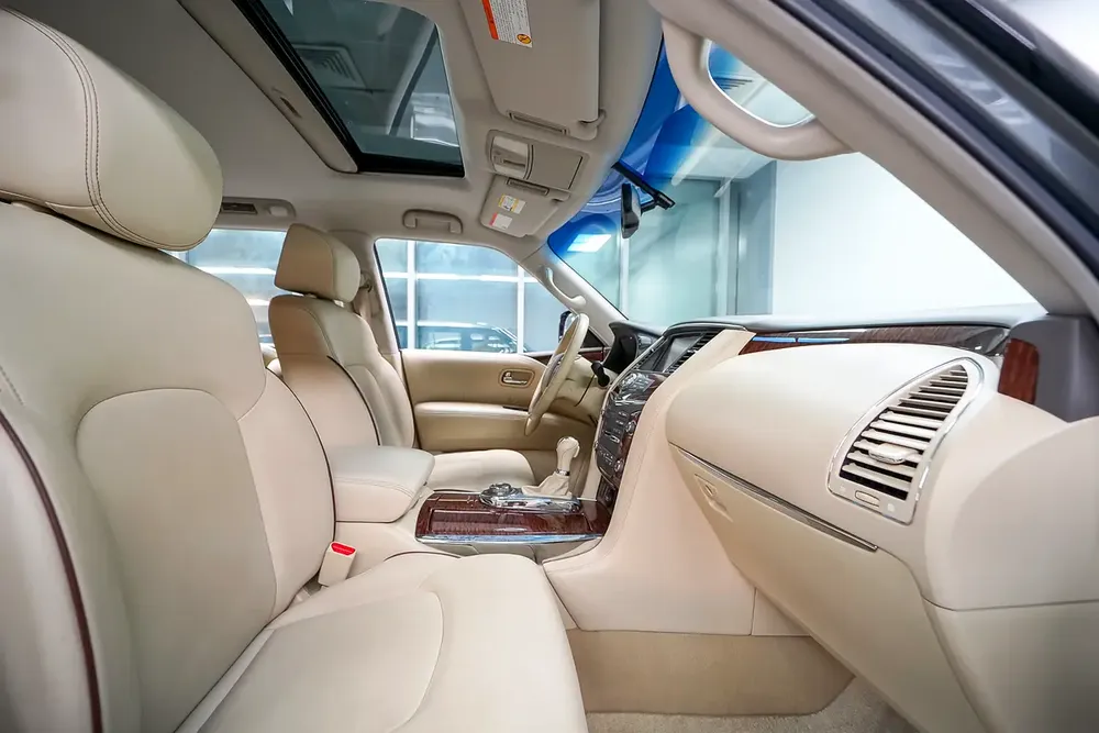 Nissan Patrol V6 Grey High Options | GCC | Agency Maintained | Warranty | Accidents Free - Image 10