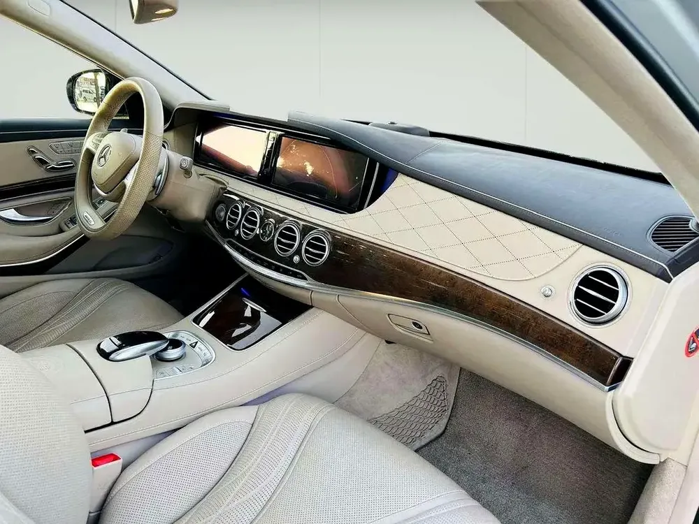 MERCEDES BENZ S63 ///AMG - 2014 - SILVER WITH BEIGE - SUPER CLEAN CAR FRESH JAPAN IMPORT - Image 13