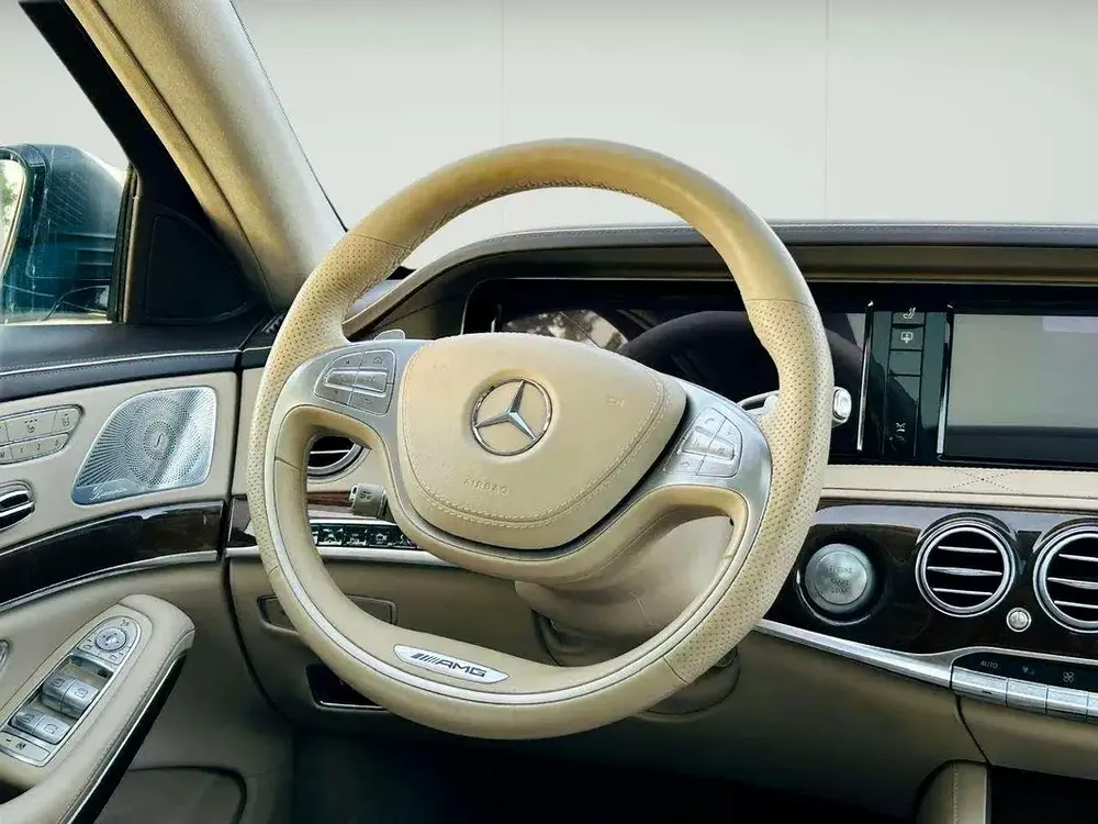 MERCEDES BENZ S63 ///AMG - 2014 - SILVER WITH BEIGE - SUPER CLEAN CAR FRESH JAPAN IMPORT - Image 16