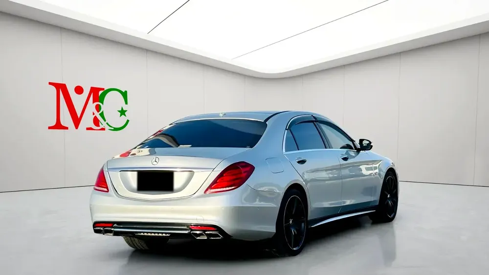 MERCEDES BENZ S63 ///AMG - 2014 - SILVER WITH BEIGE - SUPER CLEAN CAR FRESH JAPAN IMPORT - Image 4