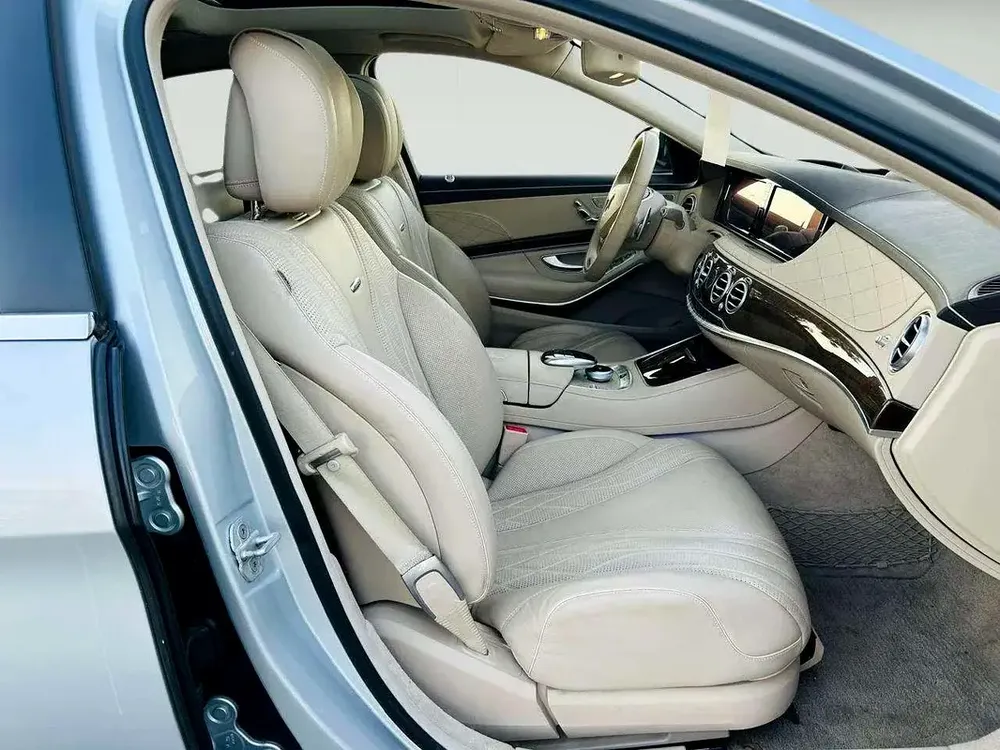 MERCEDES BENZ S63 ///AMG - 2014 - SILVER WITH BEIGE - SUPER CLEAN CAR FRESH JAPAN IMPORT - Image 9