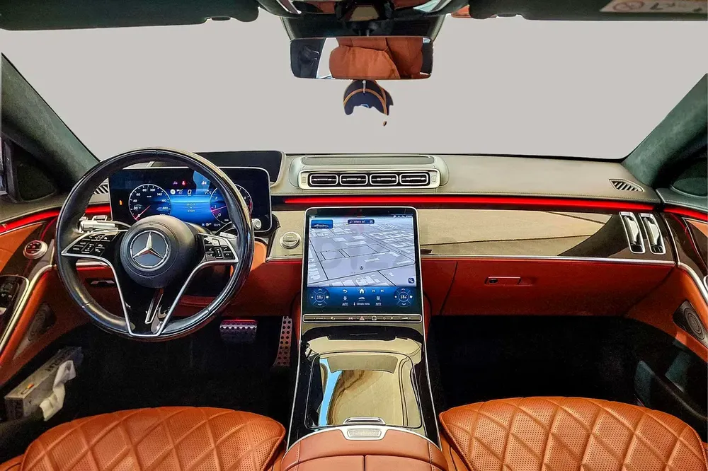 AED 4558/month | 2021 Mercedes-Benz S-Class S 500 4Matic | GCC Specs | Ref#426480 - Image 9