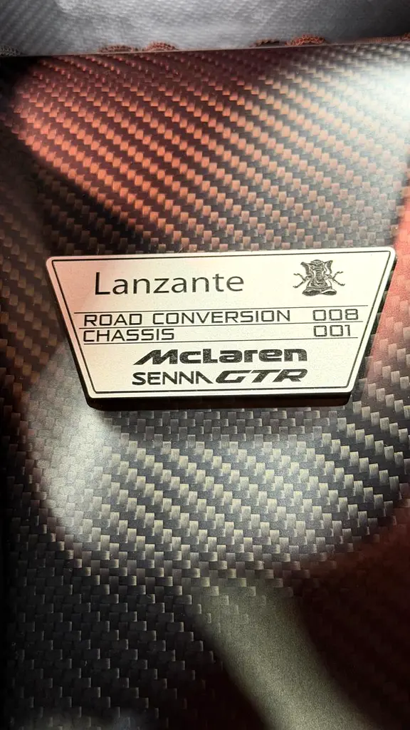 MCLAREN SENNA GTR LANZANTE. ROAD LEGAL, GTR CHASSIS, NO 1 OUT OF 75 - Image 8