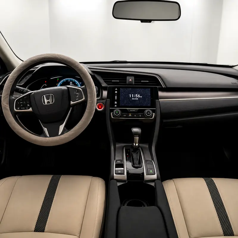 Honda Civic 2016 GCC | Premium Sedan | Sunroof | Push Start | Excellent Condition - Image 10