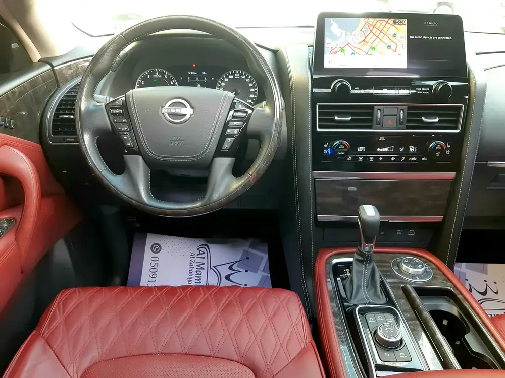 ALMOST NEW NISSAN PATROL 4.0L 2023 PLATINUM V6 GCC SPEC RADAR 6 CAMERAS NAVI SUNROOF LEATHER SEATS - Image 8