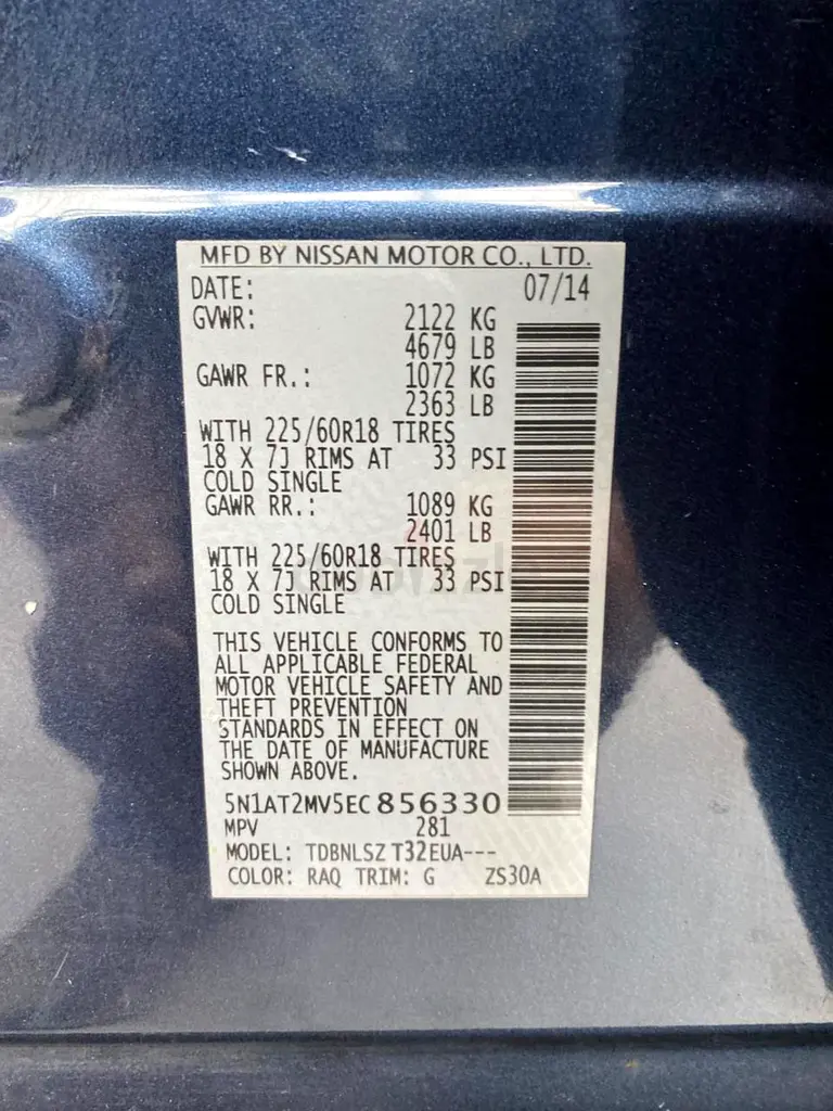 Nissan Rogue SL 2014 American Specs - Image 10