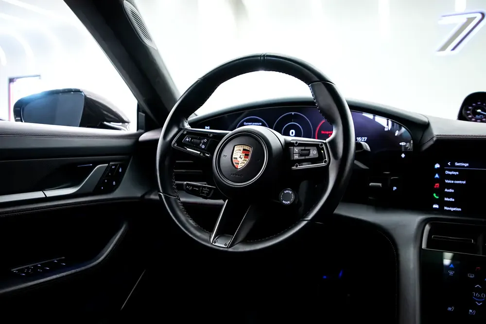 2021 PORSCHE TAYCAN TURBO S - GCC - FULL CARBON WITH SERVICE HISTORY AND AL NABOODA WARRANTY - - Image 8