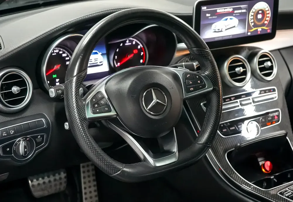 Aed 1,590/Month | Mercedes c200 AMG Coupe | GCC | Warranty - Image 8