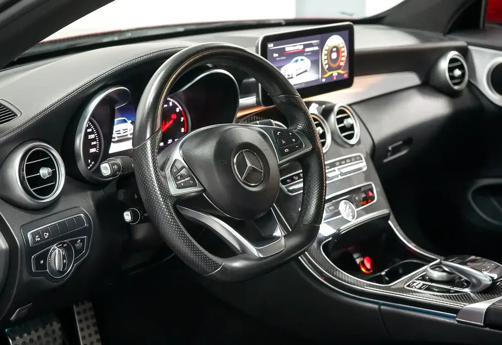 Aed 1,590/Month | Mercedes c200 AMG Coupe | GCC | Warranty - Image 9
