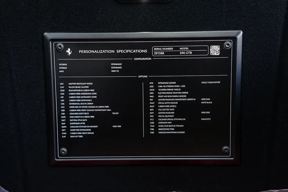 2023 Ferrari 296 GTB, Full Carbon Fiber Package, Daytona Seats, Carbon Wheels, Dealer Warr + Ser!! - Image 12