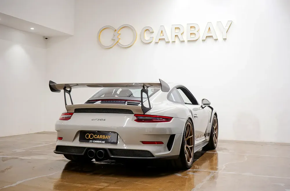 AED 10794 PM | PORSCHE GT3 RS 2019 | CRAYON WHITE | FULL HISTORY FROM AUTOHAUS | HIGH MODS | | GCC - Image 5