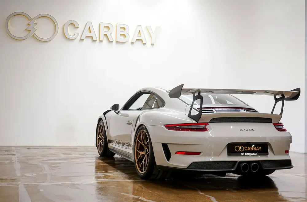 AED 10794 PM | PORSCHE GT3 RS 2019 | CRAYON WHITE | FULL HISTORY FROM AUTOHAUS | HIGH MODS | | GCC - Image 7