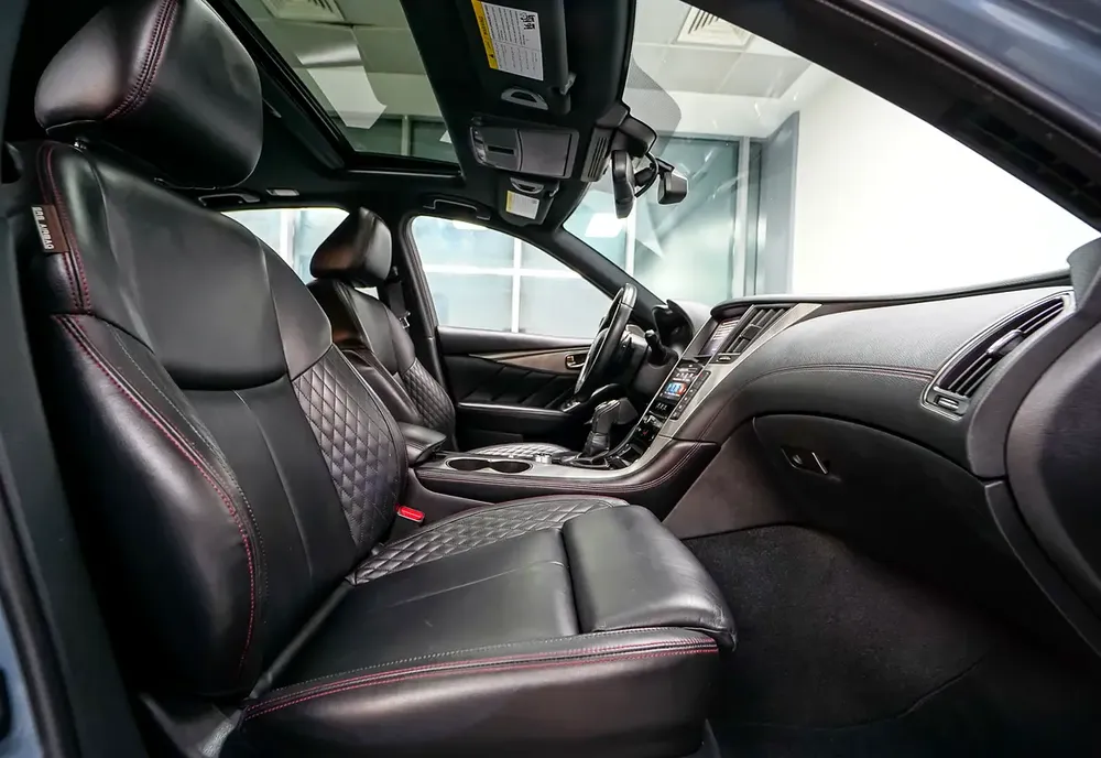 Aed 2,249/Month | Rare Machine | Infinity Q50 Red Sport 400hp | GCC | Original Paint | Warranty - Image 17