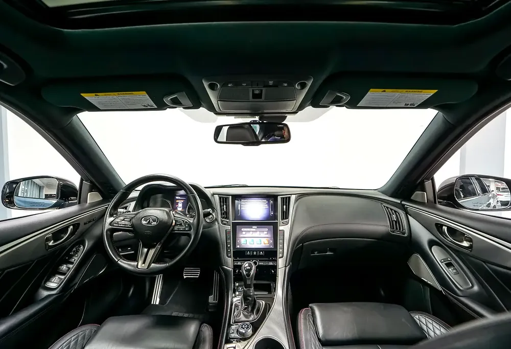 Aed 2,249/Month | Rare Machine | Infinity Q50 Red Sport 400hp | GCC | Original Paint | Warranty - Image 8