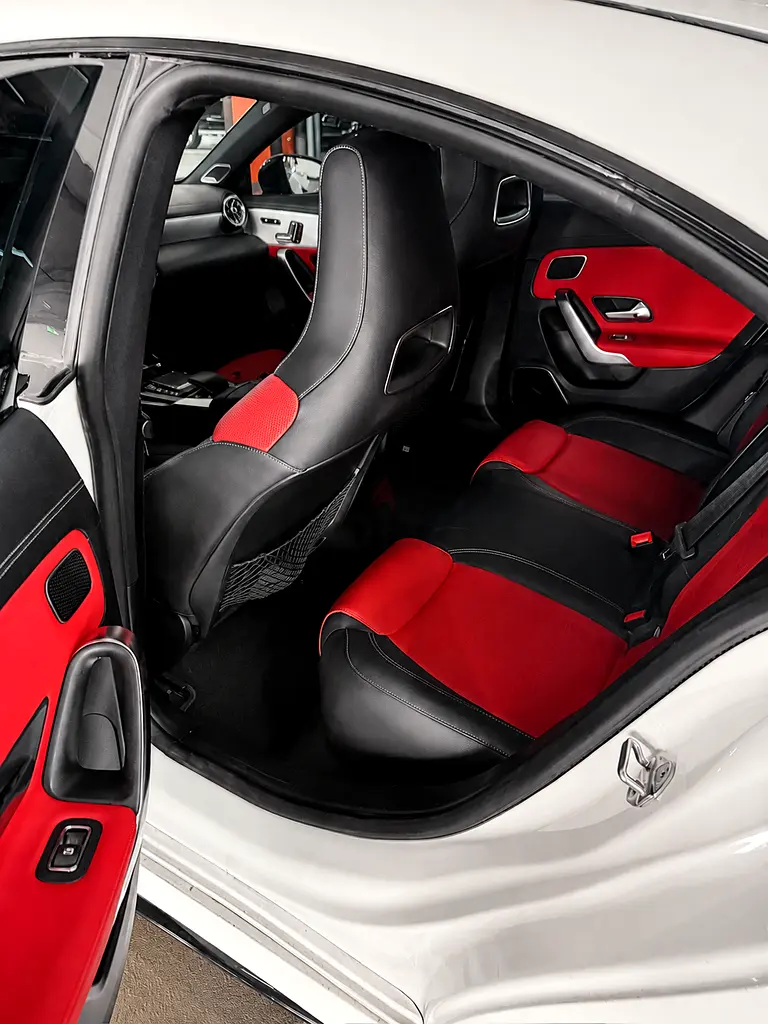 2020 Mercedes-Benz CLA 45 S AMG 4MATIC+ | GCC | White / Red Leather Interior - Image 7