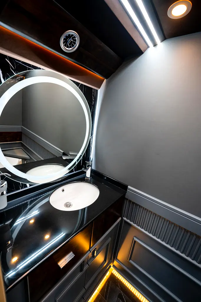 2024 VVIP MERCEDES SPRINTER with Bathroom, Additional AC and Air Suspension- 2 Years Warranty VLINE - Image 15