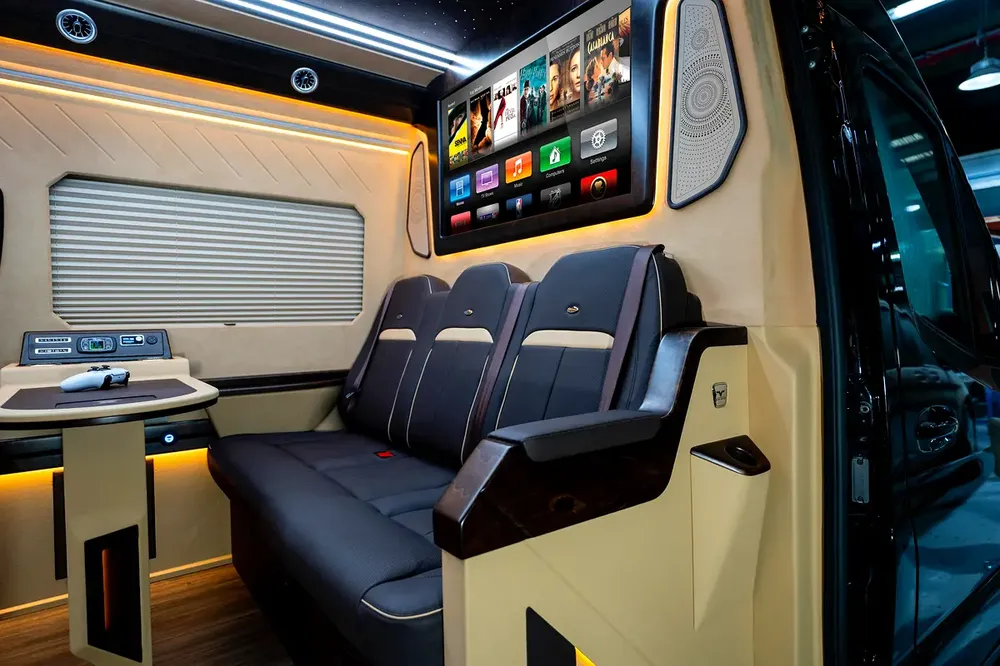 2024 VVIP MERCEDES SPRINTER with Bathroom, Additional AC and Air Suspension- 2 Years Warranty VLINE - Image 4