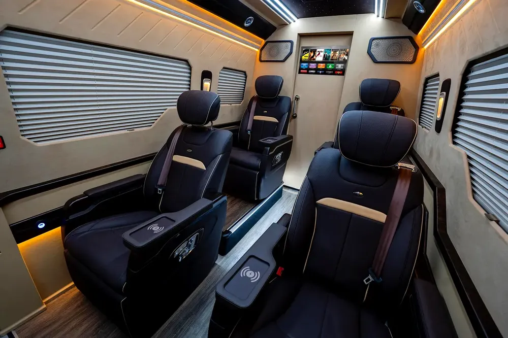 2024 VVIP MERCEDES SPRINTER with Bathroom, Additional AC and Air Suspension- 2 Years Warranty VLINE - Image 5