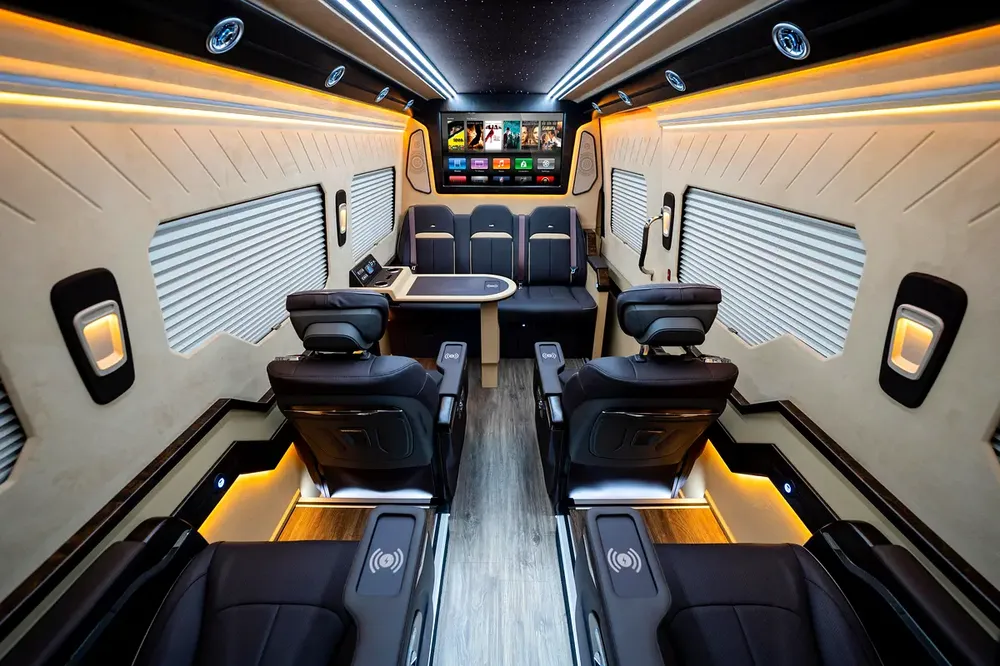 2024 VVIP MERCEDES SPRINTER with Bathroom, Additional AC and Air Suspension- 2 Years Warranty VLINE - Image 6