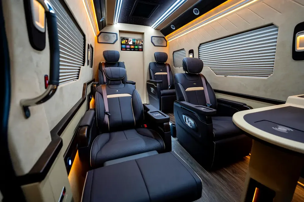2024 VVIP MERCEDES SPRINTER with Bathroom, Additional AC and Air Suspension- 2 Years Warranty VLINE - Image 8