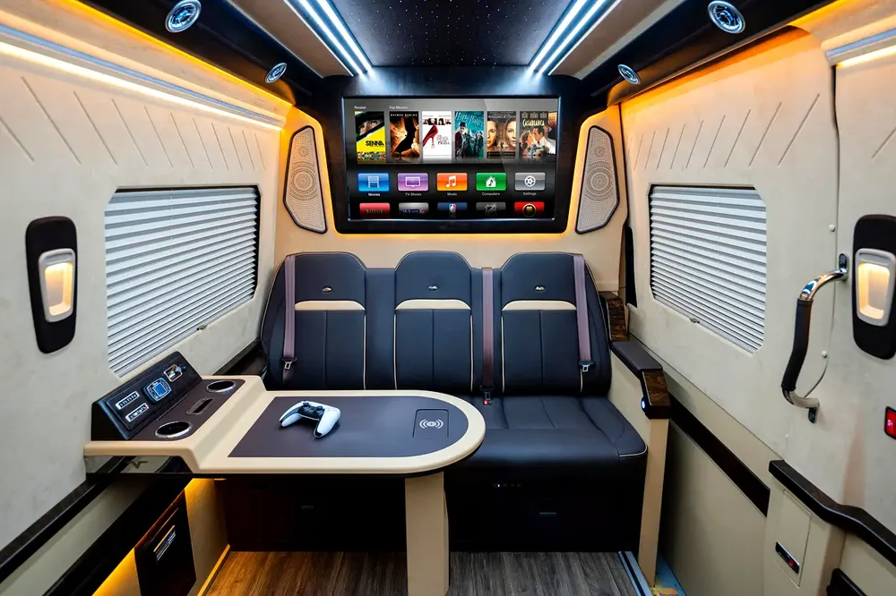 2024 VVIP MERCEDES SPRINTER with Bathroom, Additional AC and Air Suspension- 2 Years Warranty VLINE - Image 9