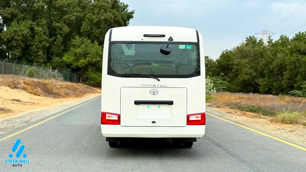 2025 Toyota Coaster 23-Seater Bus 4.0L Diesel RWD GCC Specs Full Option White - Image 8