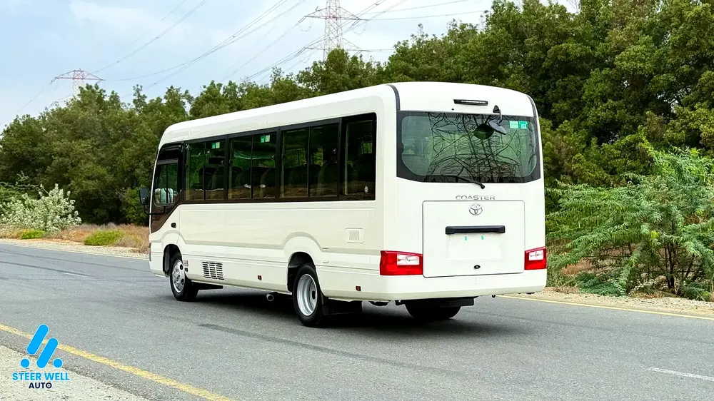 2025 Toyota Coaster 23-Seater Bus 4.0L Diesel RWD GCC Specs Full Option White - Image 9