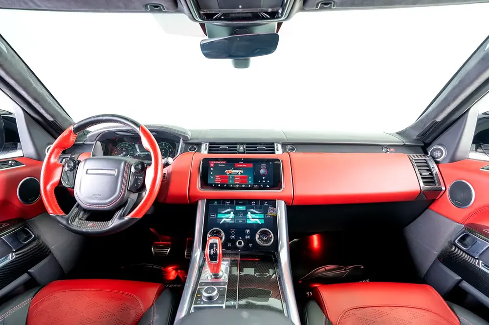 Range Rover Sport SVR Ultimate Edition-Bespoke Color-Black/Red Interior-Black Pack-Exclusive SUV - Image 10