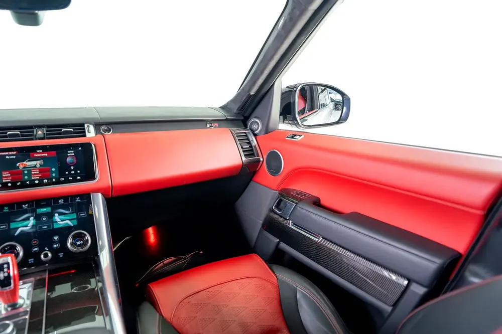 Range Rover Sport SVR Ultimate Edition-Bespoke Color-Black/Red Interior-Black Pack-Exclusive SUV - Image 12