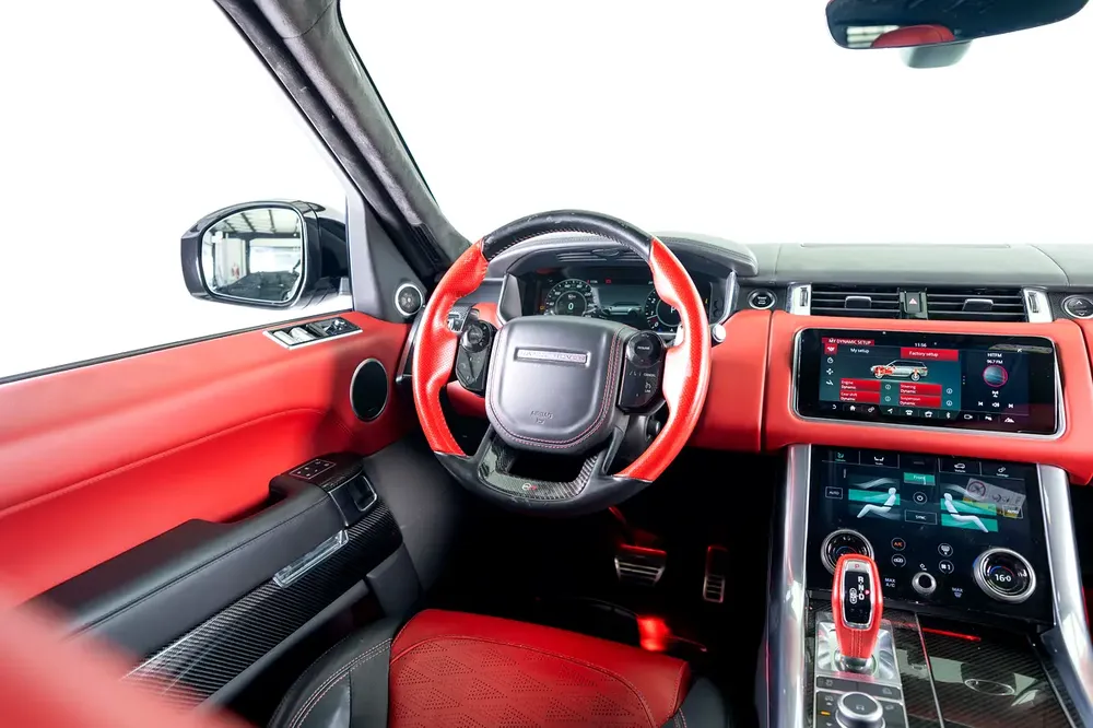 Range Rover Sport SVR Ultimate Edition-Bespoke Color-Black/Red Interior-Black Pack-Exclusive SUV - Image 14