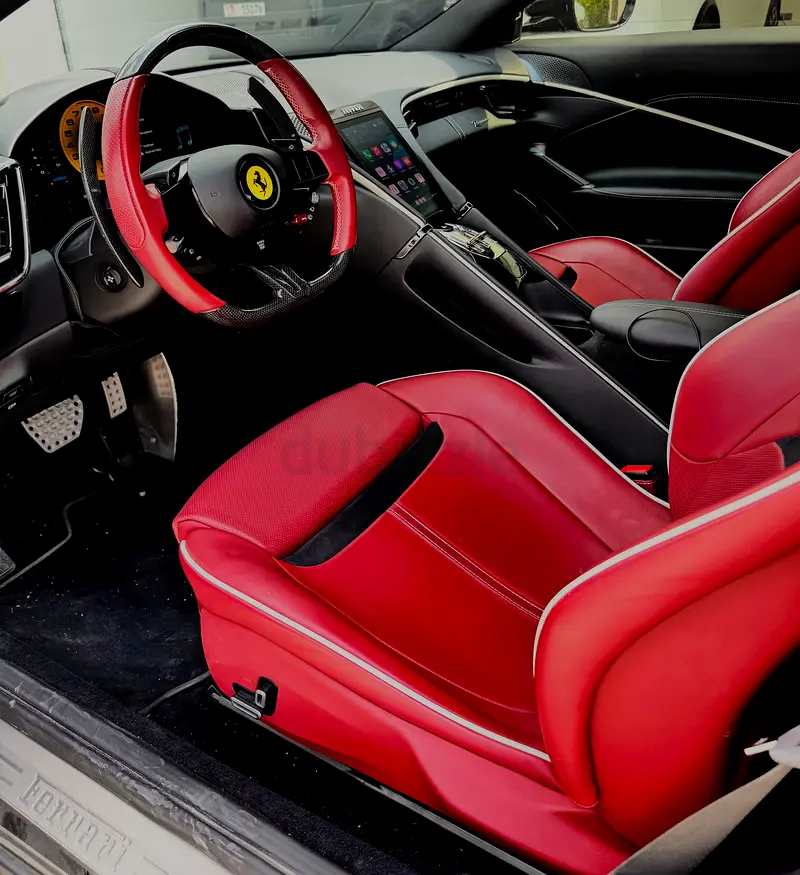 EXCEPTIONAL Ferrari Roma 2024 | 10,000 KM | Nero DS / Bordeaux | WARRANTY 2028 | DEALER SERVICE 2030 - Image 5