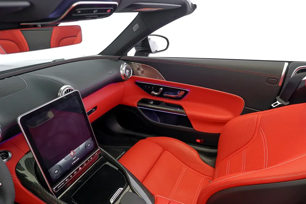 SL 43 AMG CABRIOLET | MATT GREY | BURMESTER AUDIO | INTERIOR CARBON | WARRANTY AVAILABLE - Image 10