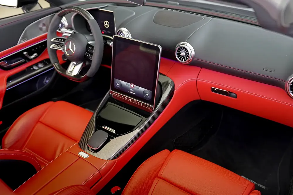 SL 43 AMG CABRIOLET | MATT GREY | BURMESTER AUDIO | INTERIOR CARBON | WARRANTY AVAILABLE - Image 12