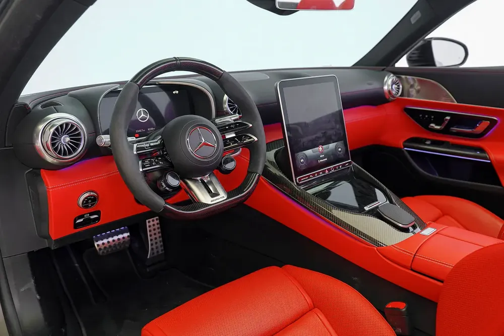 SL 43 AMG CABRIOLET | MATT GREY | BURMESTER AUDIO | INTERIOR CARBON | WARRANTY AVAILABLE - Image 7