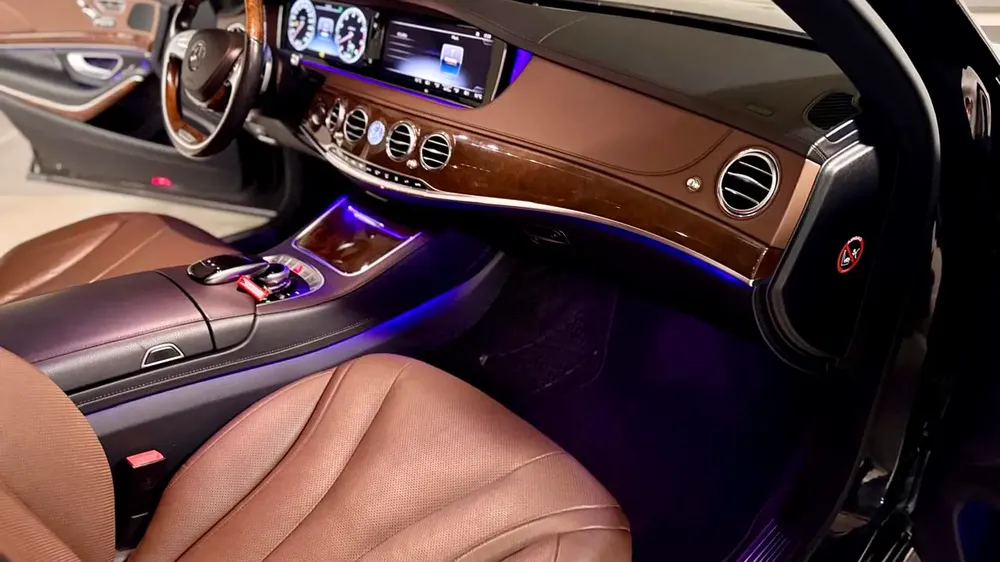 Mercedes S400, 2015, GCC specifications, No Paint, No accidents, Low Mileage. - Image 13
