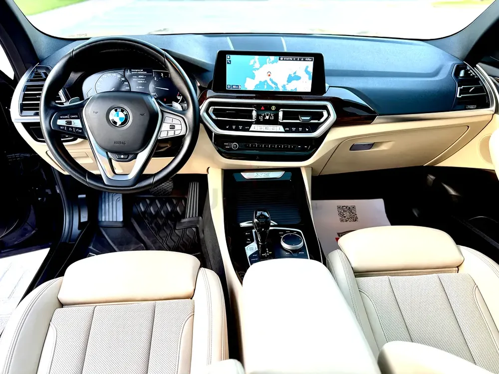 BMW X3 2022, First owner, Full service history with BMW Dubai, 39,000 km only. Original paint✅ - Image 8