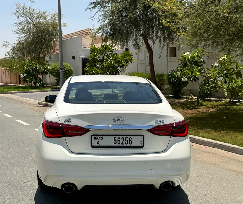Infiniti Q50 Luxe 2021 | GCC Specs | Low Mileage | Agency Maintained - Image 7