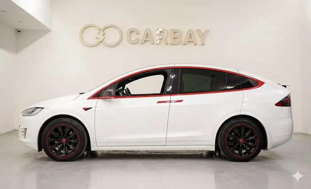 AED 1311 PM | TESLA MODEl X P75D 2017 | WELL MAINTAINED | 1 YEAR WARRANTY | GCC - Image 4