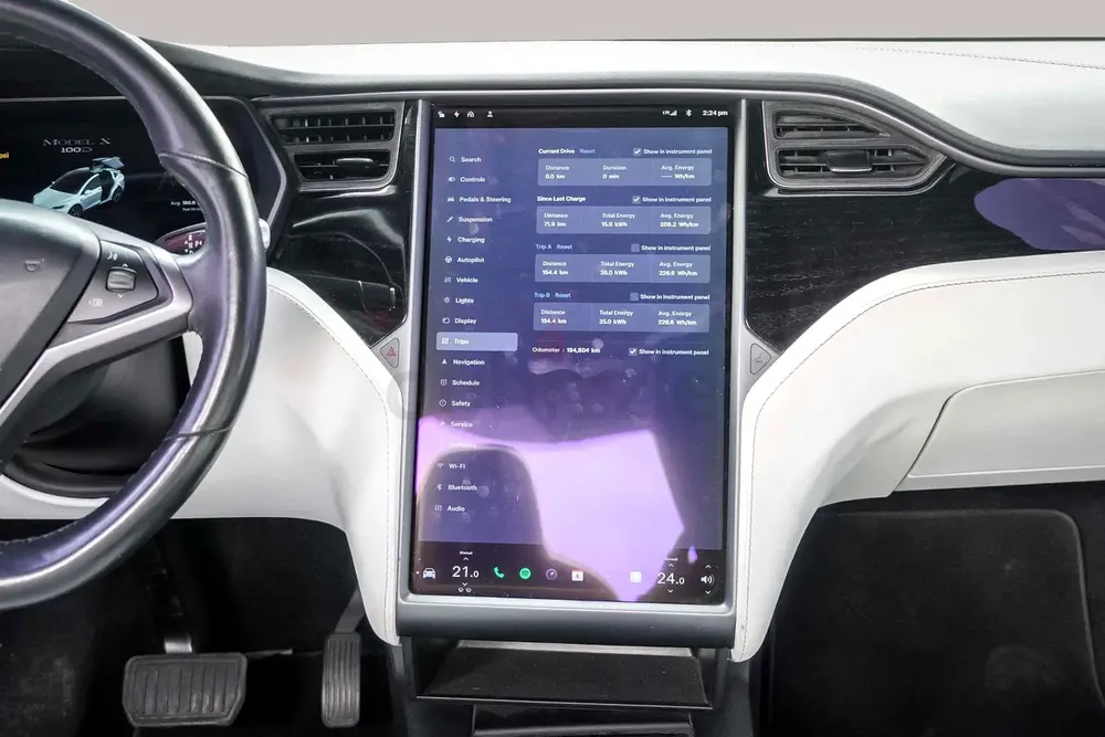 AED 1444/month | 2019 Tesla Model X 100D | GCC Specs | Ref#401525 - Image 16