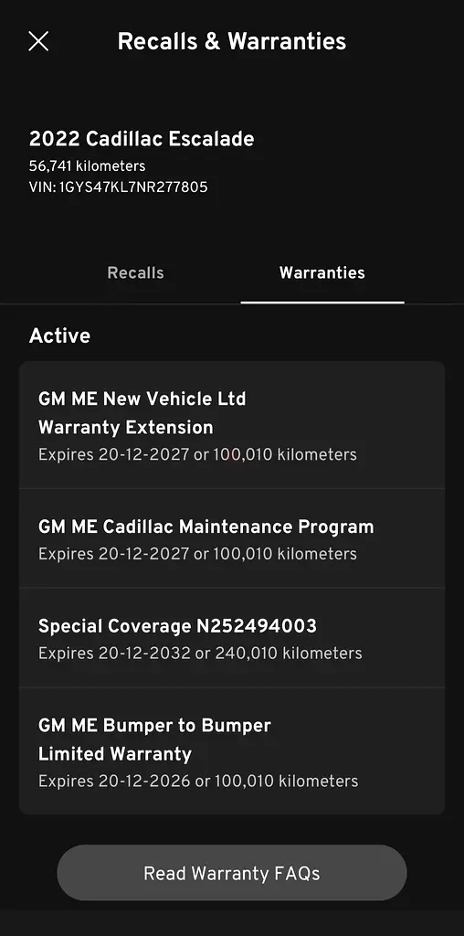 Cadillac Warranty until 2032 - Escalade Sport Platinium - Image 9