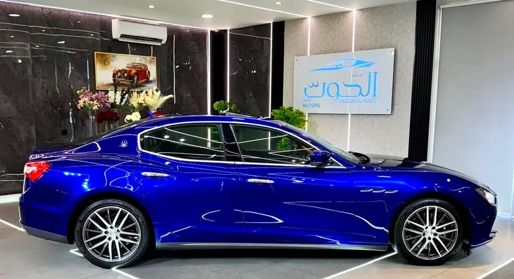 AMAZING BLUE COLOR MASERATI GHIBLI SQ4 V6 || GCC || FREE ACCIDENT || HIGHEST CATEGORY || LOW MILEAGE - Image 7