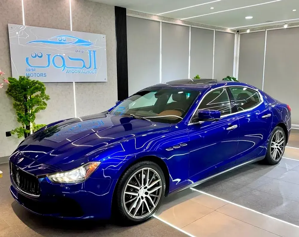 AMAZING BLUE COLOR MASERATI GHIBLI SQ4 V6 || GCC || FREE ACCIDENT || HIGHEST CATEGORY || LOW MILEAGE - Image 9