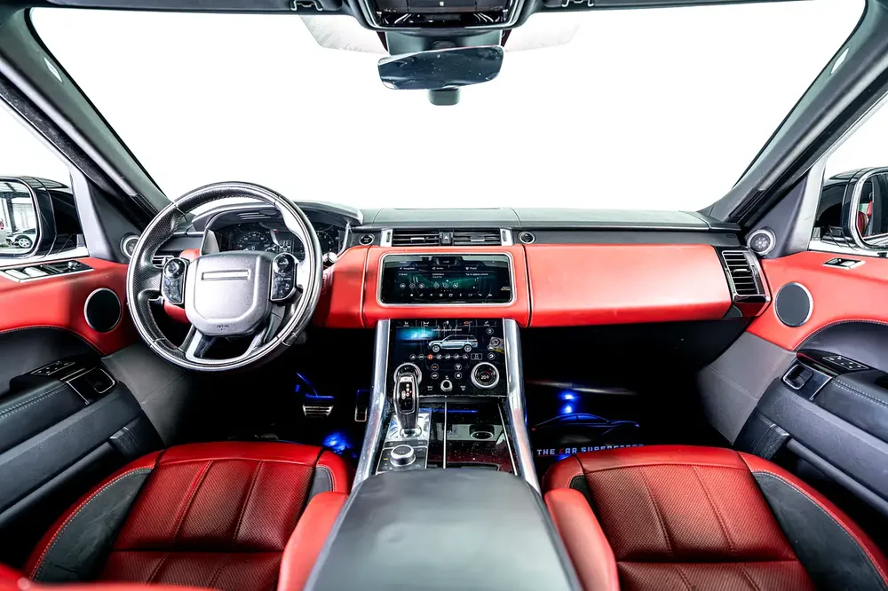Range Rover Sport V8 Dynamic-GCC-22 Inch Rims-Black Contracting Roof-Red Interior - Image 10