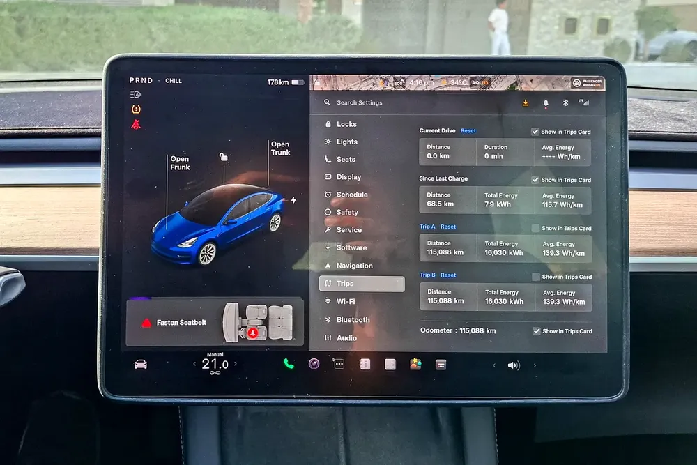 AED 988/month | 2021 Tesla Model 3  | GCC Specs | Ref#456640 - Image 15