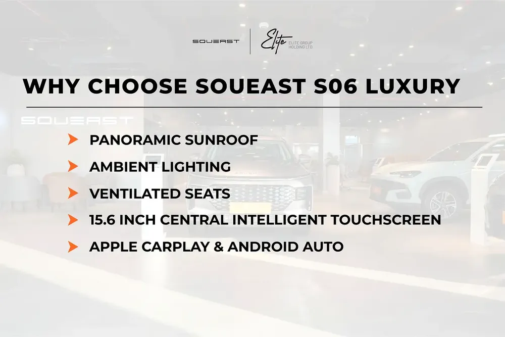 2026 BRAND NEW SOUEAST SO6 LUXURY | 6 YEARS WARRANTY | 5 YEARS ROAD SIDE ASSISTANCE - Image 8